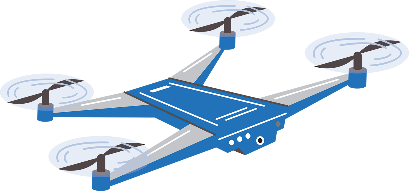 Illustration of Primetake Branded Drone